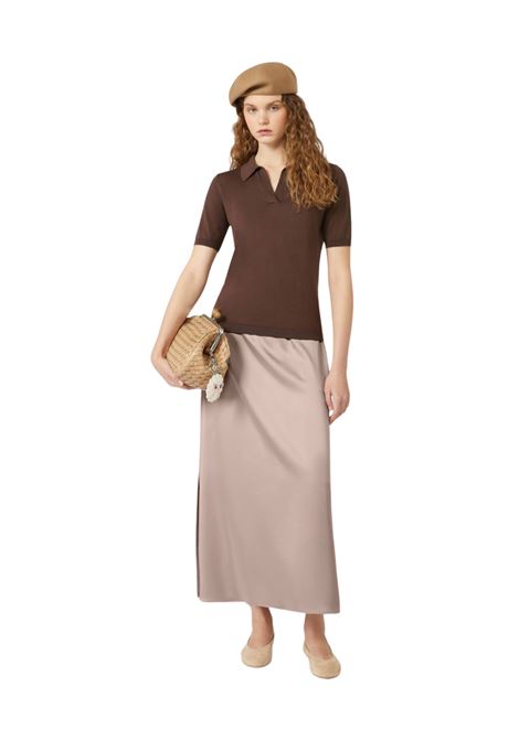 Gonna longuette in raso Weekend MAXMARA | ANGELO003